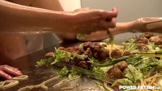 POWER FETISH - Italian Food Fetish For Eveline Dellai - ft. Brittany Bardot