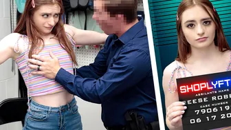 Shoplyfter - Panties Thief Teen Busted By An Officer