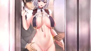 Thighsex+Multiple Sex with subway slut【Hentai】