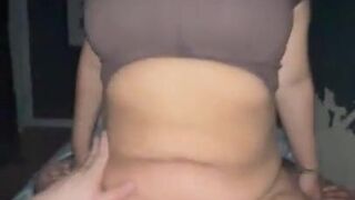 Latina tries to make me cum inside of her!