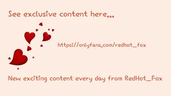 Redhot_fox porn video – See My Exclusive Content On OnlyFans