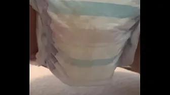 Pullup porn video – Teen Floods Pullup Diaper
