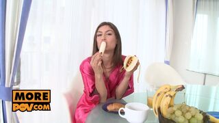 POV - Striptease and hot pussy fucking with your wife Julia Rocca