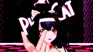 【MMD】Fuso seems to have become a cat - PiNK CAT【R-18】
