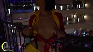 Hotwife Flashing at the Cosplay Convention