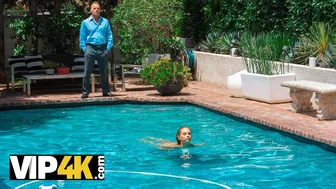 Daddy 4K - Nymph Enjoys Taboo Sex With BFs Dad On Hot Summer Day