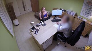 Suggestive MILF is penetrated by perverted creditor in office
