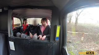 Identical Sisters Fuck Euro Cabbie