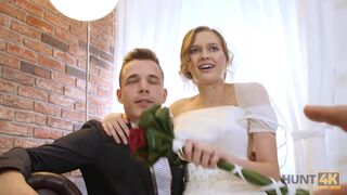 For cash mature guy gets the opportunity to fuck pretty bride