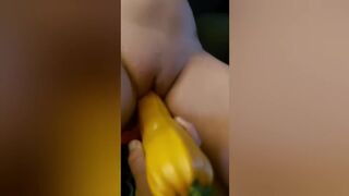 POV First Ever Rimming by this Slut and Stretched out her Pussy with vegetable play