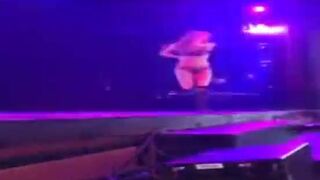 strip show on stage streamed on periscope