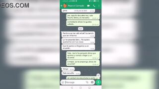 Conversation with my ex - boyfriend on WhatsApp and we ended up fucking