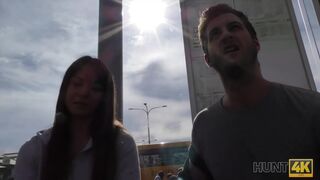 Boy cant pay for hotel and he should watch his GF fucking