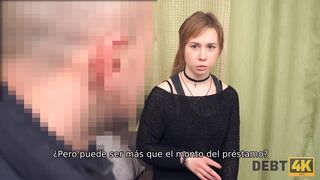 Deudora desempleada Alice Klay tiene que tomar la polla del hombre en el coño