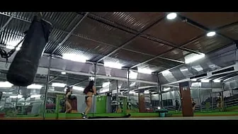 Working Out porn video – THE SENSUAL MILF CUMS IN A SEXY BIKINI WHILE WORKING OUT AT THE GYM