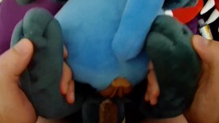 Lucario and Umbreon Plush Pussy Swapping and Creampie