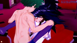 Nemuri Kayama (Midnight) and Izuku Midoriya have intense sex in a hotel. - My Hero Academia Hentai