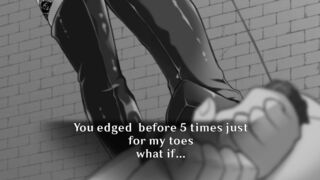 Hentai CBT JOI (Hard Femomd/Humiliation Degradation only feet BDSM)