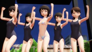 【MMD】High diving isn't my specialty!【R-18】