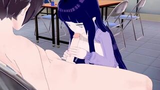 Hinata Blowjob Cum in Mouth, tits Fuck Anime Hentai 3D Naruto