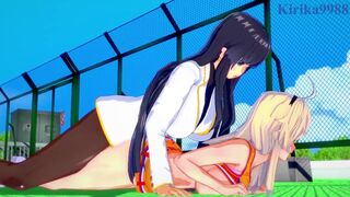 Ellen Kohagura and Ikaruga have intense futanari sex - Katana Maidens & Senran Kagura Hentai