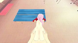 Zero Two Hentai POV Doggy Style On The Bench And As A Cowgirl On The Floor Darling in the Franxx