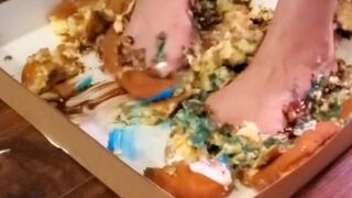 Giantess Crush Fetish Doughnut Food Stomp Bare Feet Dirty Feet Foot Fetish