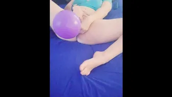 Blowing up a Queef Balloon