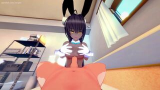Blue Archive: Kakudate Karin Sex with a Beautiful Girl. (3D Hentai)