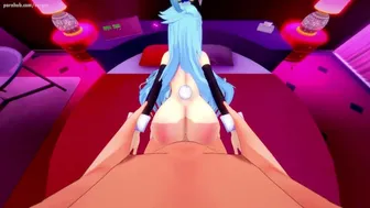 KonoSuba: Aqua Doggy Style Sex with a Beautiful Babe. (3D Hentai)
