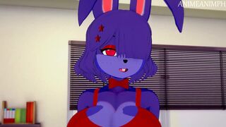 Fucking Bonnie from Five Nights at Freddy's Until Creampie - Anime Hentai 3d POV Uncensored