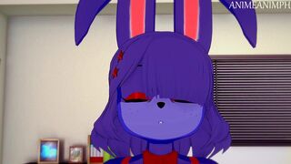Fucking Bonnie from Five Nights at Freddy's Until Creampie - Anime Hentai 3d POV Uncensored