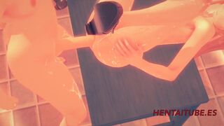 Sword Art Online Hentai 3D - Kirito Fucks Asuna on a Table - Animation Porn
