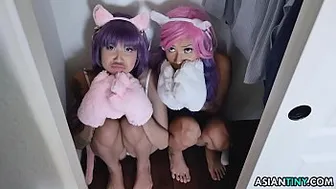 Little Asians - cosplay tiny asians threesome