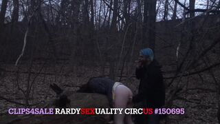 Joey Nova Submissive Caged Pet & Bun Bun Chambers Spanked Teen In The Woods