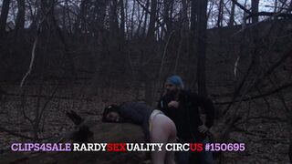 Joey Nova Submissive Caged Pet & Bun Bun Chambers Spanked Teen In The Woods