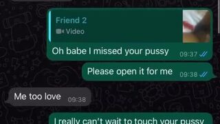 WhatsApp sex chat with my best friend