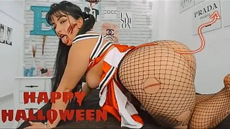 Busty cheerleader zombie makes you cum — Halloween 2020 JOI Game | Red Light Stop and Green Light Jerk off - Big Boobs Big Ass