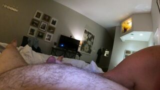 Slut wife sucks husband after three strangers cum inside her and then rides his face