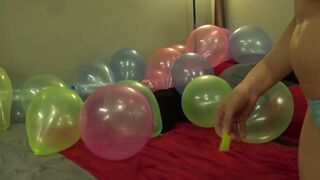 Blonde Looner Balloon Popping
