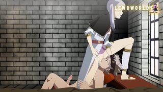 Noelle makes Asta lick her pussy and they fuck hard until they cum | Black Clover Hentai