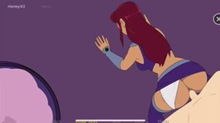 Starfire gets a MASSIVE Creampie by Robin! Teen Titans