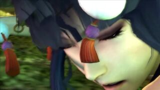Hentai Anime NYOTENGU and TROLL BBC fucking in TINY SMALL PUSSY and ASS with massive CREAMPIE