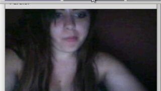 Crazy girl from TEXAS want suck my cock and show big boobs on chatroulette