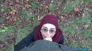 Afghan Beauty Gives Forest Blowjob