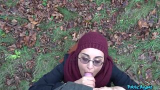 Afghan Beauty Gives Forest Blowjob