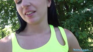 Kittina Clairette Gets Creampied Fucking Outdoors