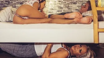 Fake Hostel - Young Fella Has Sneaky Sex With Older Lady Before GF Joins