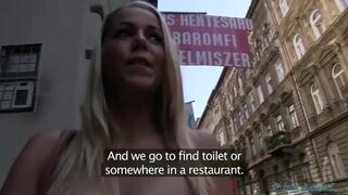 Fucked Her In Restaurant's Toilet!