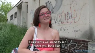 Public Agent - Two Dicks To Suck For One Small Gig!